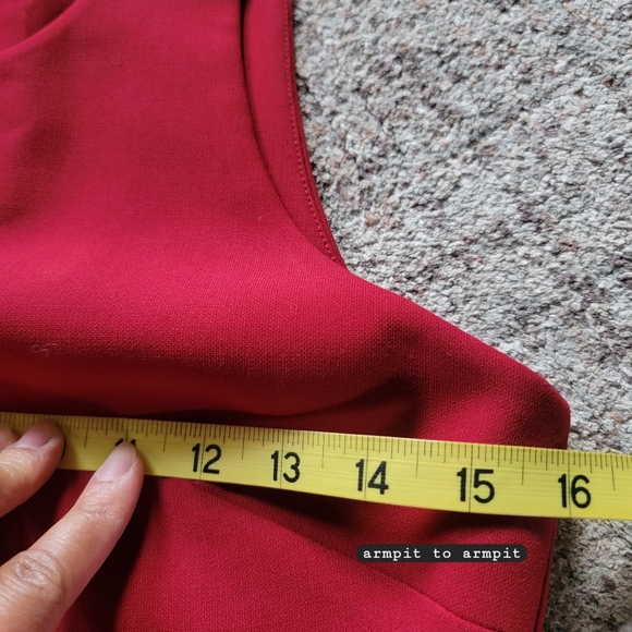 cinq a sept Piper Dress In Pomegranate Red Ruffle Front Slit Asymmetrical Midi 4 - Picture 10 of 11